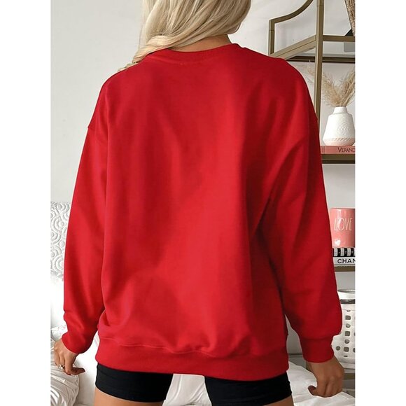 Women's Christmas Nutcracker Sweatshirt Crewneck Long Sleeve Holiday Top - Picture 6 of 6